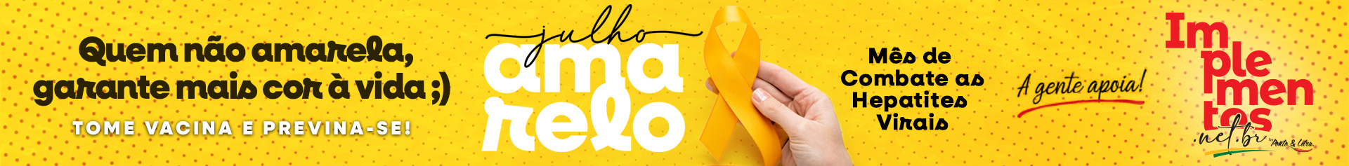 Banner Julho Amarelo Hepatite Viral 2025